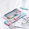 Four Candies Cute Mechanical Pencil Set, 6PCS Pastel Mechanical Pencils 0.5 & 0.7mm with 360PCS HB Leads, 3PCS Erasers and 9PCS Eraser Refills, Aesthetic School Supplies for Girls Writing