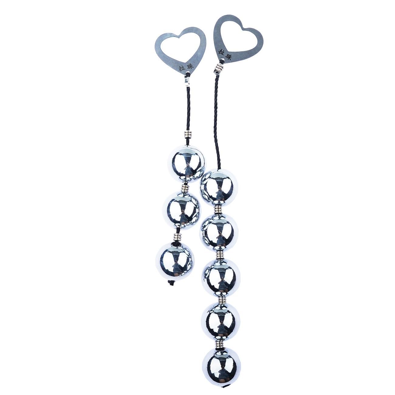 Catena anale SM in acciaio inossidabile con perline anali, for massaggio alla prostata, masturbatore anale con perline anali, giocattolo sessuale for uomini e donne(5kugeln)