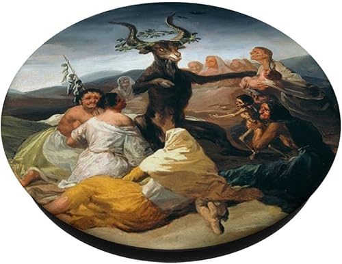 Miniatura 2 de Witches with Baphomet Goat Satan Francisco Goya - PopSockets góticos ocultos estándar PopGrip