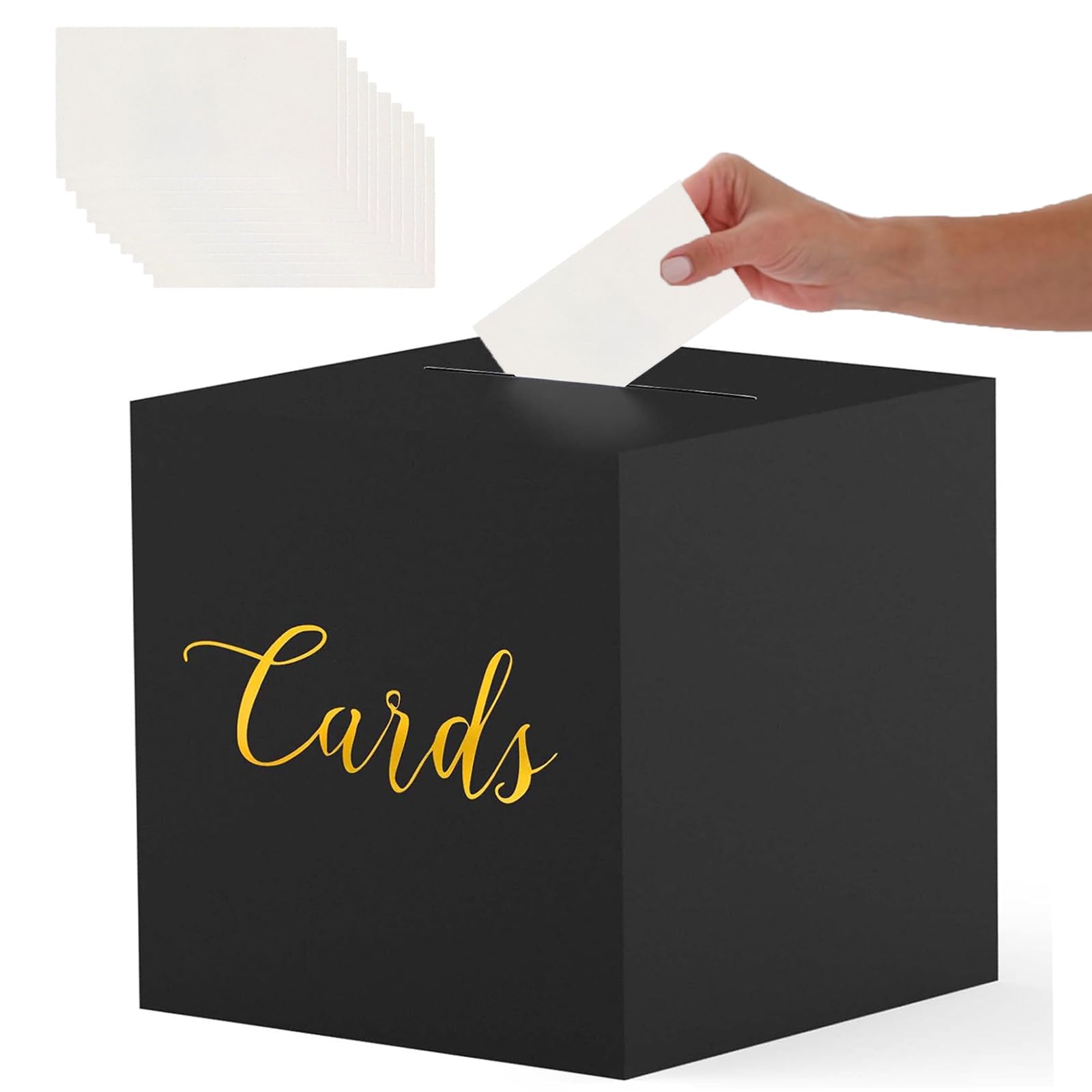 GETFACAI Wedding Card Box, Card Box Wedding, Card Box for Party, Wedding Card Box Gift Card Box Holder Card Box for Weddings Graduation Birthdays Baby Showers Retirements Open Houses Anniversaries