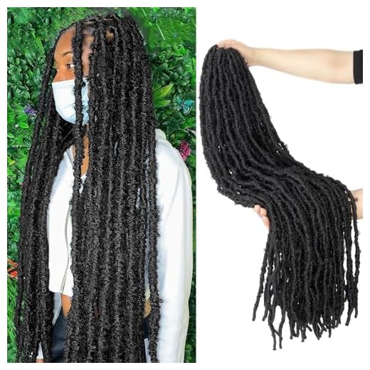 30 Inch Light Weight Butterfly Locs Crochet Hair 8 Packs Long Distressed Butterfly Faux Locs Crochet Hair, 1B