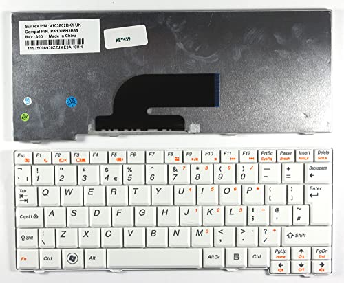 Clavier Lenovo V103802BK1 blanc pour réparer les touches bloquées de votre PC portable