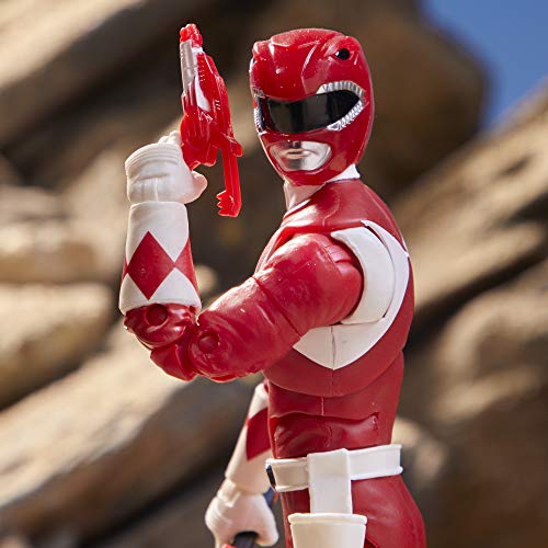 Power Rangers Lightning Collection 15 cm große Mighty Morphin Roter Ranger Action-Figur zum Sammeln mit Accessoires – Bild 6