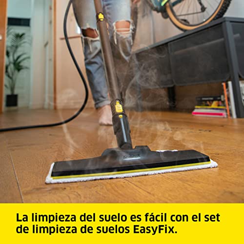Karcher-SC-2-EasyFix-Limpiadora-de-Vapor-para-el-Hogar-con-Kit-de-Limpieza-de-Suelos-EasyFix-2-Tubos-de-Prolongacion-Accesorios-Vaporeta-Limpieza-sin-Detergentes-Negro-Amarillo-1512-0500 Karcher-SC-2-EasyFix-Limpiadora-de-Vapor-para-el-Hogar-con-Kit-de-Limpieza-de-Suelos-EasyFix-2-Tubos-de-Prolongacion-Accesorios-Vaporeta-Limpieza-sin-Detergentes-Negro-Amarillo-1512-0500