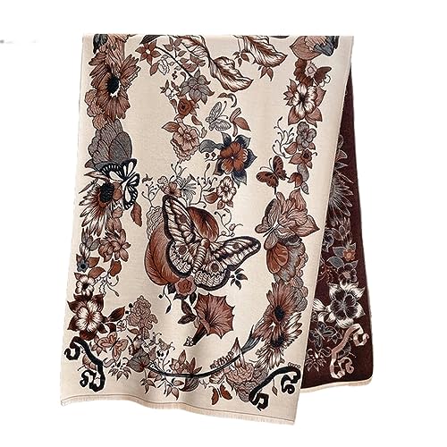 Châle écharpe épaisse ZONTO plaid style cachemire pour femme couverture d'hiver