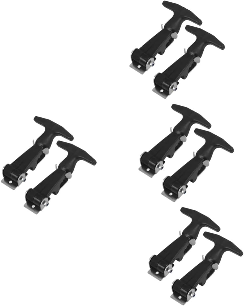 GLEAVI 8pcs Handle Hasp Latches Lock Buckles for Toolboxes Mechanical Equipment and Boat Hatches and Easy to Install