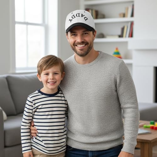 Image of Mothers Day Snapback,Adjustable Embroidered Mom Dad Trucker Hat,Cotton Baseball Cap