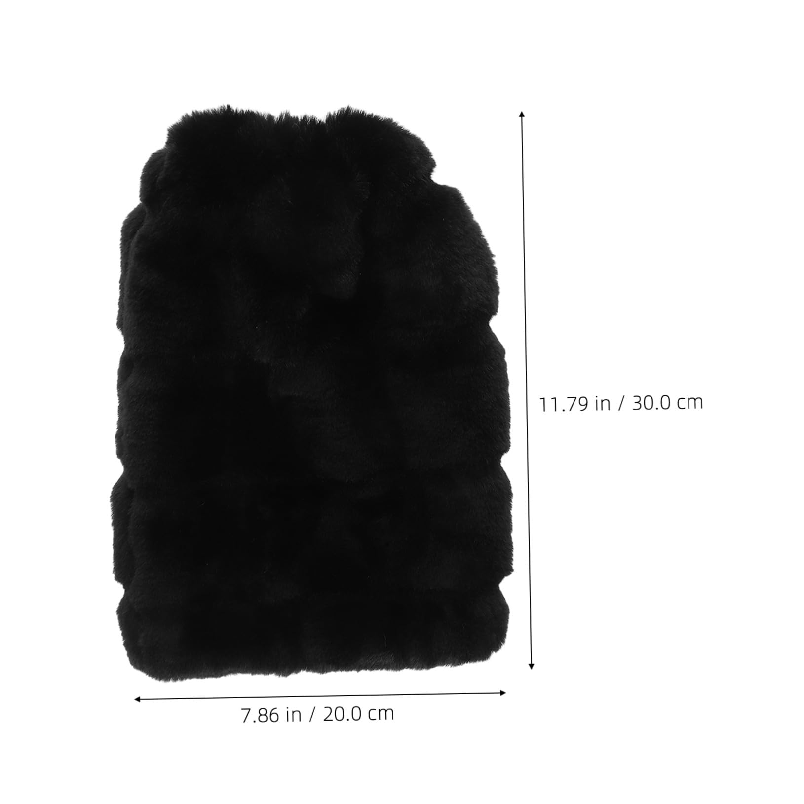 Healvian Calentadores de Piernas Largos 30cm de Piel Sintética Negros