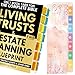 Book Index Tabs for Living Trusts & Estate Planning Blueprint 2026 (Book not Included) 48 Color-Coded Waterproof Tabs, 32 Chapter Tabs Laminated Quick Navigation System with Alignment Guide
