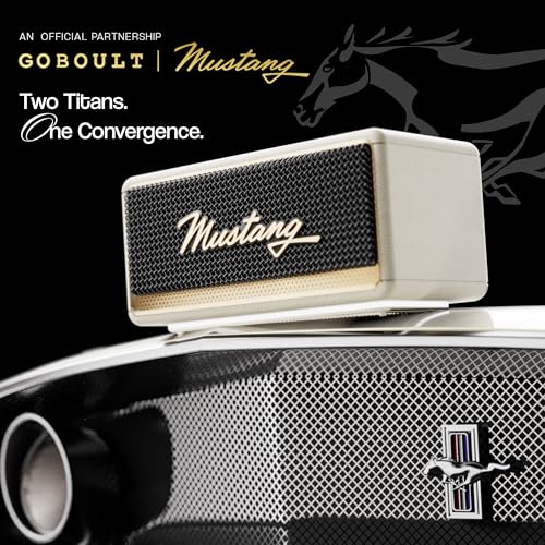 Image of GOBOULT Mustang GT 20, Dual Dynamic Drivers, RGB LEDs, Bass Radiator, BTv 6, 7Hr Battery 20 W Bluetooth Speaker (Turbo Ice, Stereo Channel)