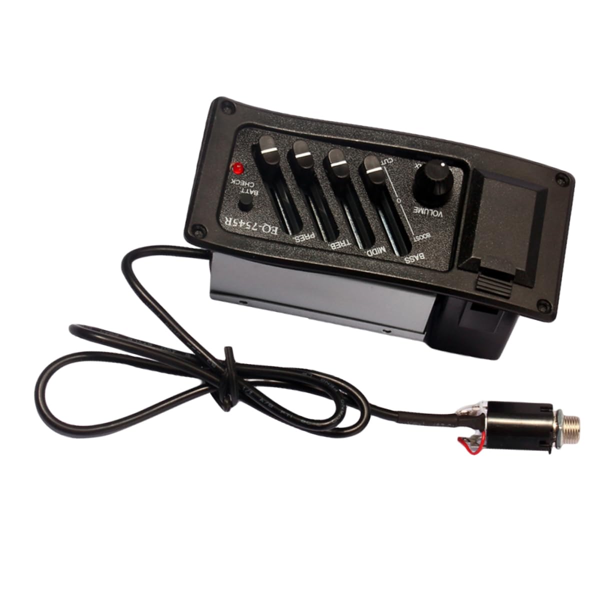 ibasenice 2pezzi Pickup Per Chitarra Acustica Eq Con Equalizzatore Bande e Controllo Volume Facile Da Installare Accessorio Per Amplificare Suono Della Folk Guitarra Inclusa Connessione Con