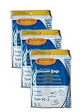 EnviroCare Replacement Micro Filtration Vacuum Cleaner Dust Bags Designed to fit Sharp Canisters Type PC-2 15 Bags