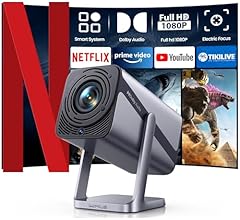 Smart Projector 4K【Netflix Official & Dolby Audio】 700 ASIN Auto Focus/Keystone Portable Projector, 1.1 Short Throw Native …