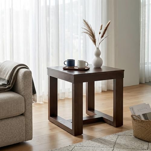 Image of Signature Design by Ashley Watson Classic Oversized Square End Table, Dark Brown