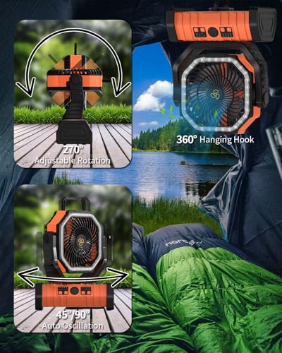 ADUST 20000mAh Camping Fan