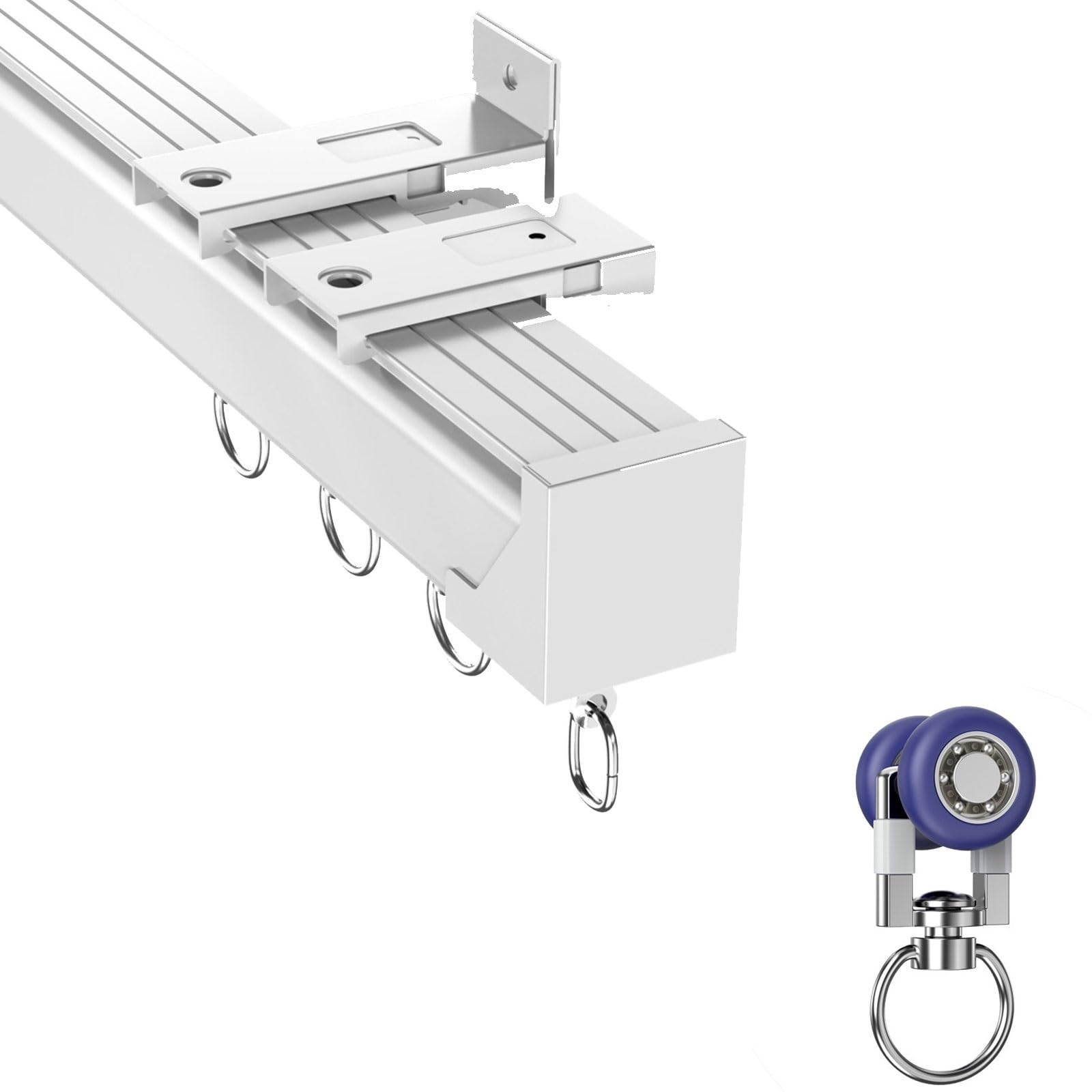 Rail de cloison de séparation de pièce au plafond et mur
