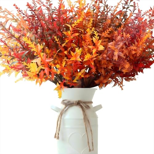 Avagiaforu 10 Bündel Künstliche Herbstblumen Herbstblumen Künstlich Herbststrauß Kunstblumen Herbst Künstliche Blumen Herbst Pflanze Blumen Herbstzweige für Herbstdeko Drinnen Draußen Garten Tisch