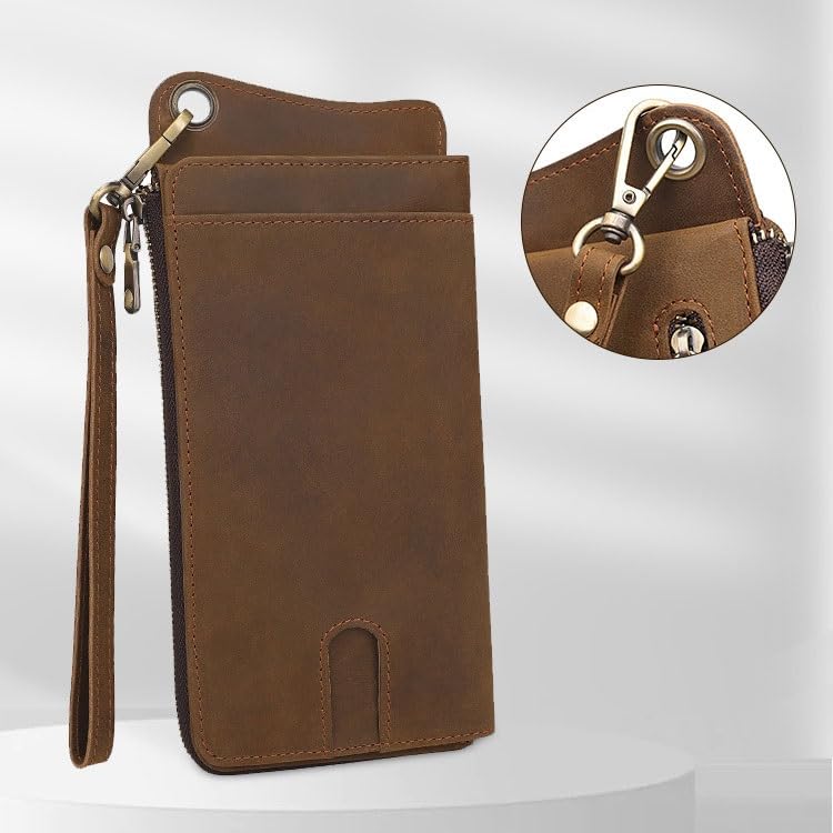 Mans Handbags Coin Purse Cards Holder Leather Billfold Wallet4