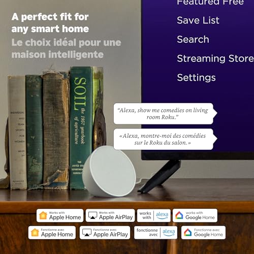 Roku Streaming Stick 4K 2022 (Official Manufacturer Product) | Streaming Device 4K/HDR/Dolby Vision with Voice Remote with TV Controls and Long-Range Wi-Fi