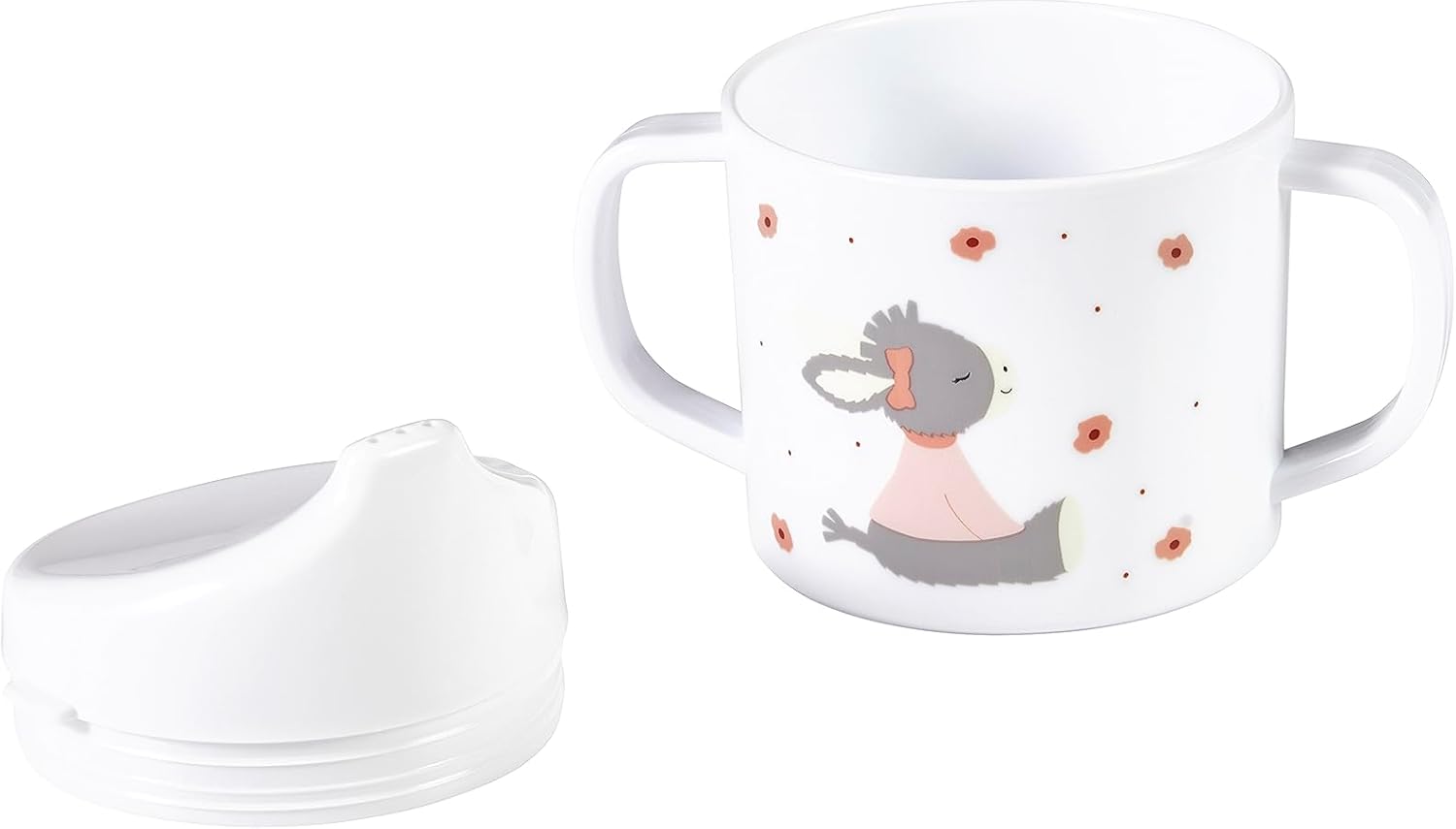 Sterntaler Emmi Donkey Mug with Drinking Attachment, Age: For Babies from 6 Months