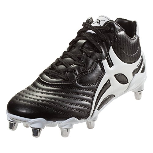 Gilbert Celera V3 High 8 Stud Rugby Boot, Black, US 11.5