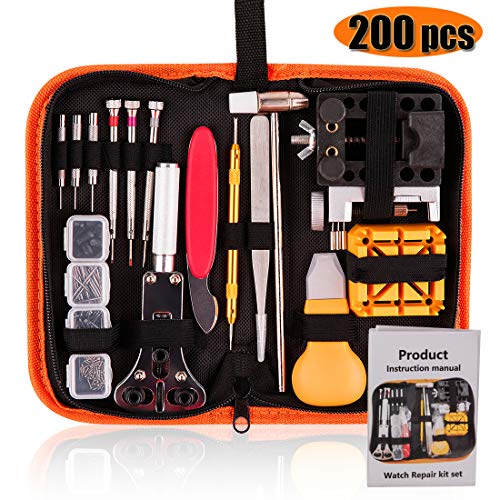 ZEXETT Watch Repair Tool Kit, 200 PCS Professional Spring Bar Tool Set