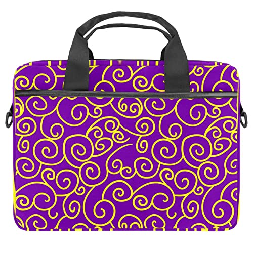 Sac ordinateur portable 13 pouces antichoc motif floral violet pour transporter son PC