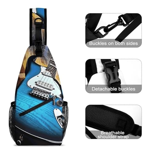 Bolso bandolera de guitarra eléctrica Magic, 38x20cm miniatura 3