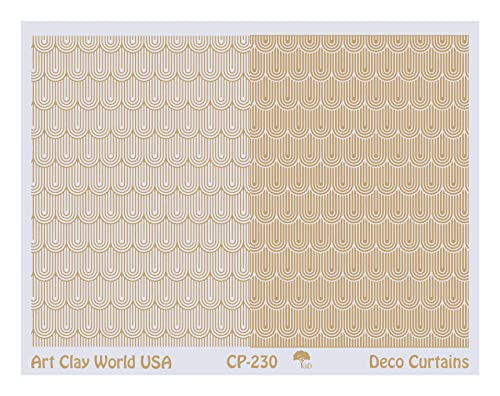 Low Relief Texture Plate Deco Curtains Design - 1 Pc.