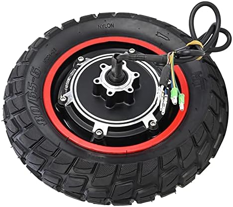 Close-up of the HUIOP motor wheel with electrical connections