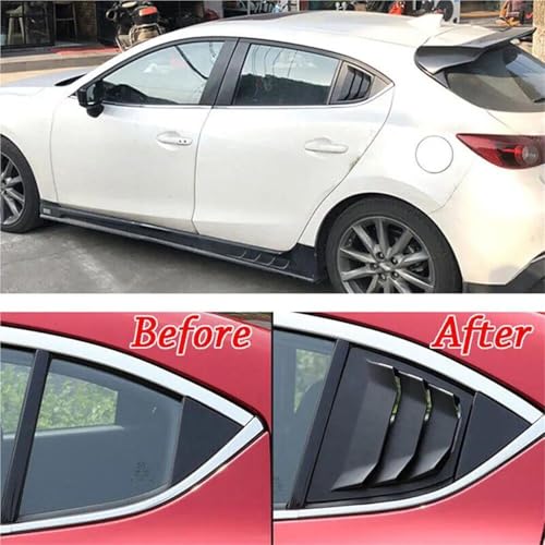 Persienne arrière Mazda 3 Axela 2014-2018 volet de fenêtre plastique noir
