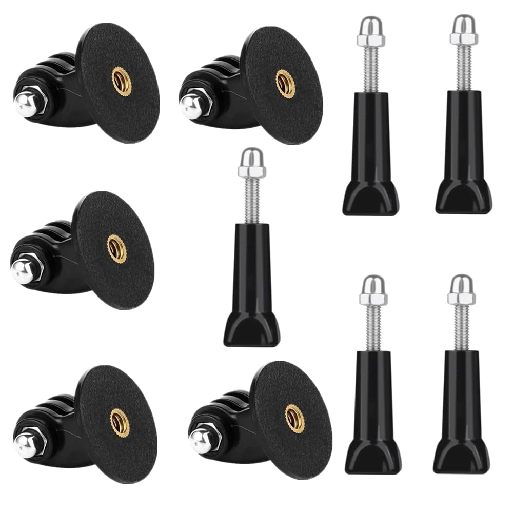 eWINNERTripod Mount Adapter Screw Mount for GoPro Hero 13/12/11/10/9/8/Max/7/Session/2018/Fusion/for Osmo/for Sjcam/for AKASO/for Eken Action Cameras (5 Pairs)