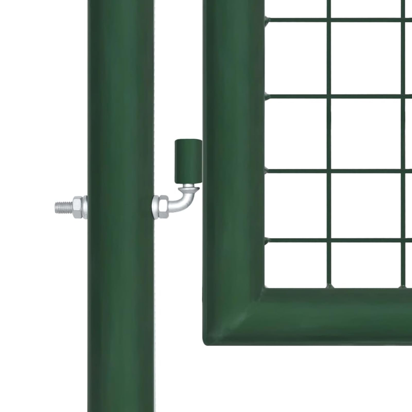Mesh Gartentor Verzinkter Stahl Doppelflügeltor Doppeltor Gartentür Zauntor Hoftor Zauntür Gartenpforte Einfahrtstor Tor Stahl 400 x 100 cm Grün