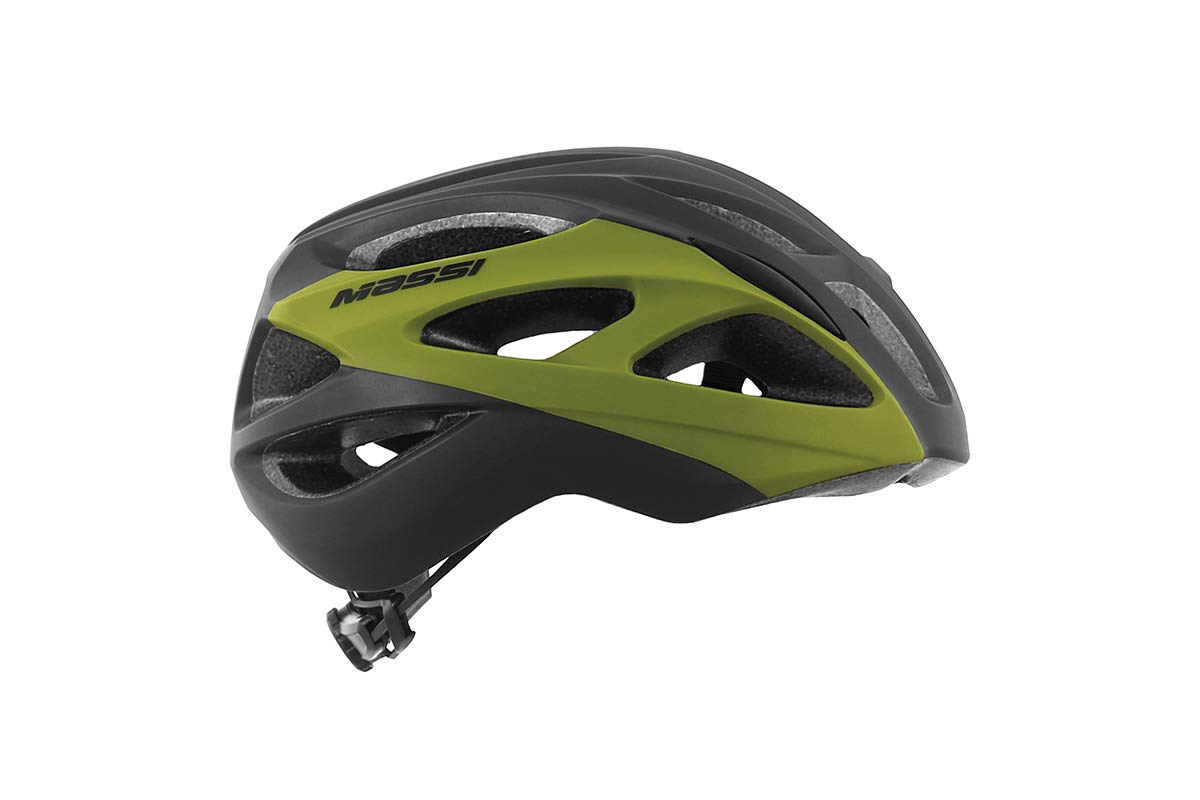 Massi Pro Casco de Bicicleta, Deportes y Aire Libre, M, Negro/Verde