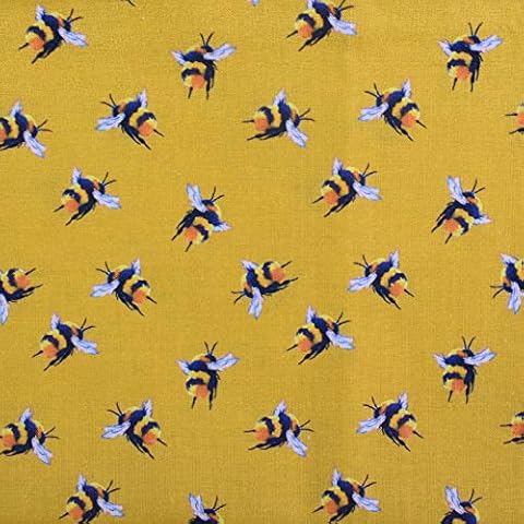 TRIXES Cotton Bumble Bee Print Fabric Cover