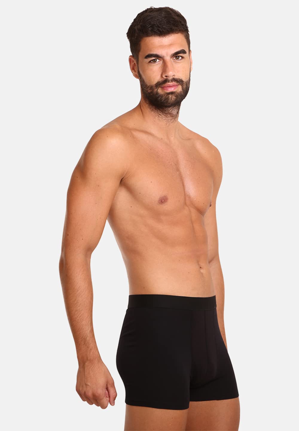 Klasyczne bokserki męskie czarne (NDTB001), 7 sztuk, XL