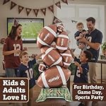 Football Party Supplies, 59 Inch Standing Football Balloons Pile for Party Decorations, Sports Theme Birthday, Game Day Celebration, Outdoor & Indoor Photo Backdrop - Image 2