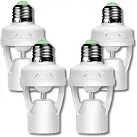 Soquete com Sensor de Presença E27 110V/220V – Detecção de Movimento 360° para Lâmpadas, Automático, Ideal para Iluminação Residencial e Comercial (4)