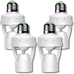 Soquete com Sensor de Presença E27 110V/220V – Detecção de Movimento 360° para Lâmpadas, Automático, Ideal para Iluminação Residencial e Comercial (4)