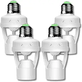 Soquete com Sensor de Presença E27 110V/220V – Detecção de Movimento 360° para Lâmpadas, Automático, Ideal para Iluminação Residencial e Comercial (4)