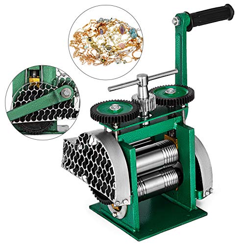 VEVOR Jewelry Combination Rolling Mill 120mm Width Flat Rolling Mill 55 mm Diameter