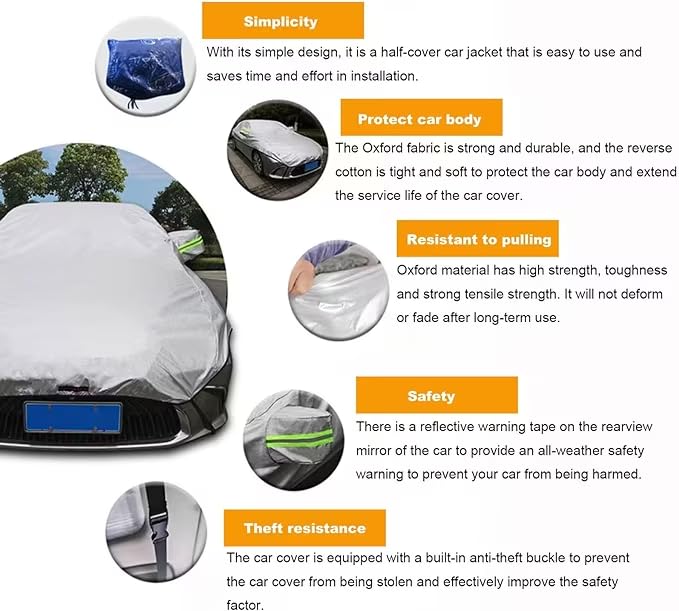 United Classic Parts Halbgarage Für Peugeot 207 SW | Wasserdicht | Winter Schutz | Ohne Spiegeltaschen United Classic Parts Halbgarage Für Peugeot 207 SW | Wasserdicht | Winter Schutz | Ohne Spiegeltaschen