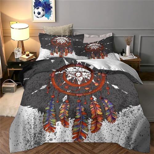 Housse de couette libellule anti-acarien et facile à border avec zip King size - 6