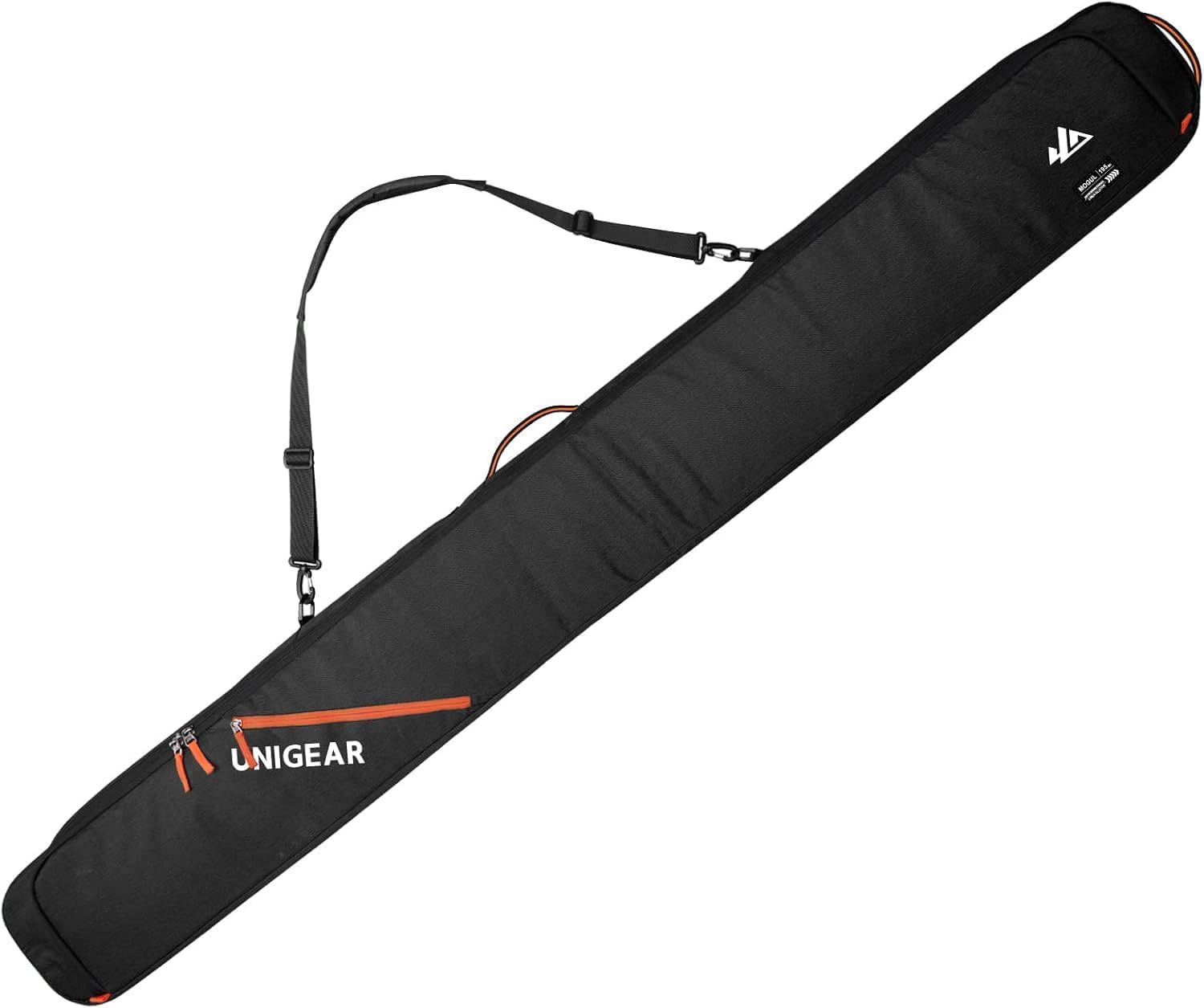 Unigear SKI-Mogul Ski Bag, 360° Fully Padded Protection, Water-Resistant and Durable up to 192cm for Snow Air Travel Transport
