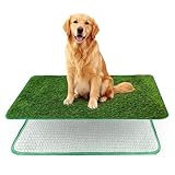 Kunstrasen Outdoor Hundeklo, 71x46 cm Wiederverwendbare Hundetoilette...