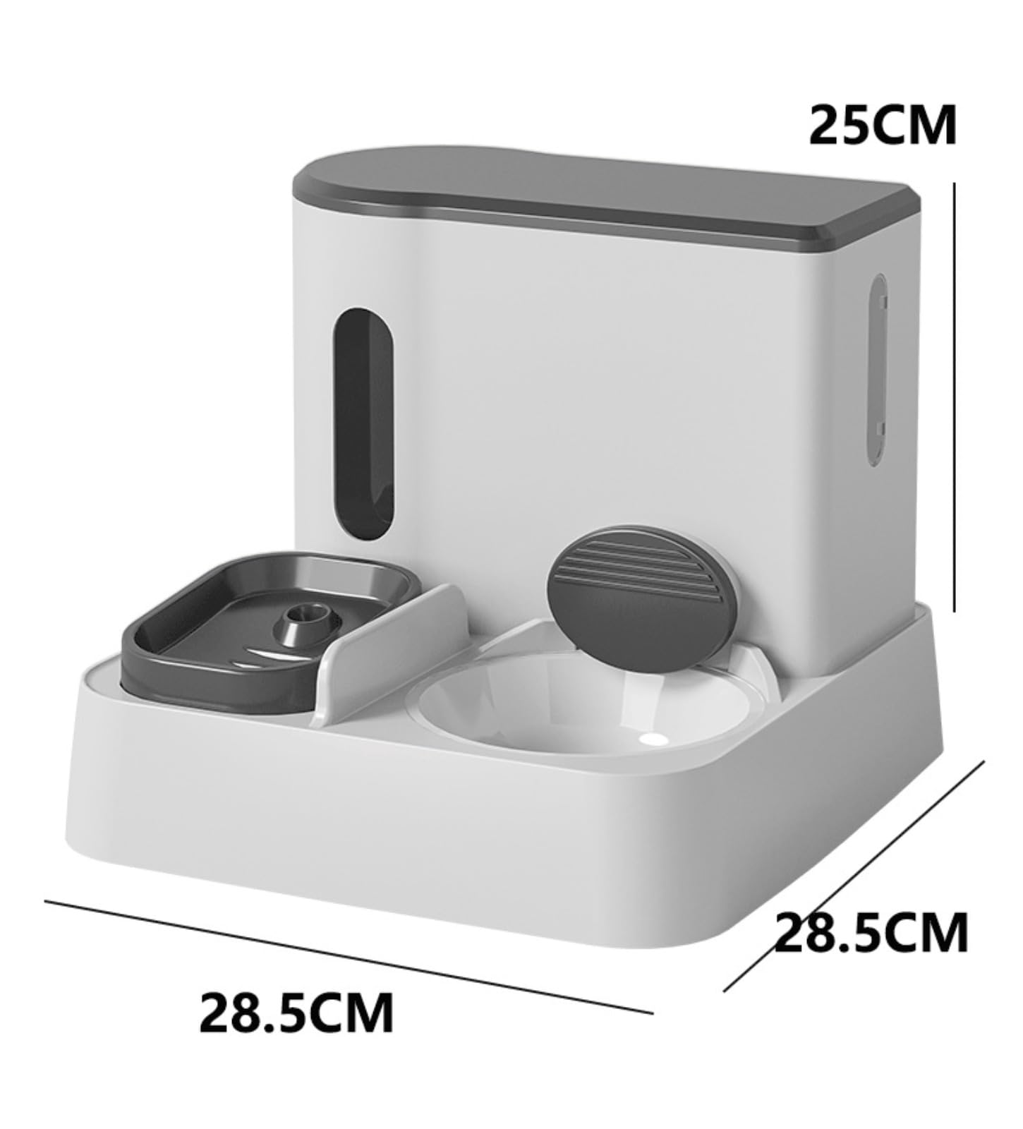 Distributeur croquettes Chat Automatique, Distributeur Intelligent de Nourriture Animaux de Compagnie, Grande capacité, adaptée aux Chats et aux Petits Chiens
