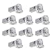 90542 4 inch Swivel Spotlight Recessed Lighting Kit Dimmable Downlight, Brushed Nickel Finish, Contractor's (10-Pack), Easy Install Push-N-Click Clips