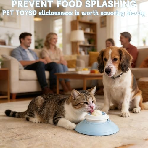 Dog Lick Bowl, Non-Slip Licking Toys for Dogs, Anxiety Relief and Slow Feeder Dog Bowls, Easy-to-Clean Liquid and Soft Food Feeder for Dogs and Cats - Image 3