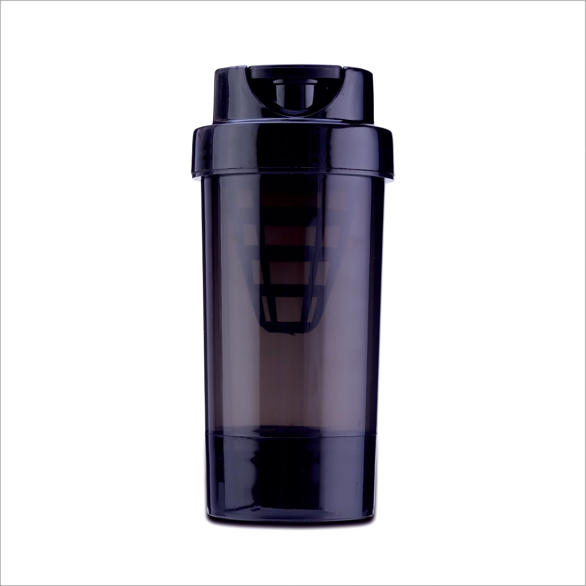 Trueware Power Boost Gym Shaker | Plastic | Black | Leak Proof | Ideal for Protein | BPA Free | Ideal Workout Blender for Fitness Lovers | Easy-Grip Lid for Smoothies and Protein Shakes-image-30