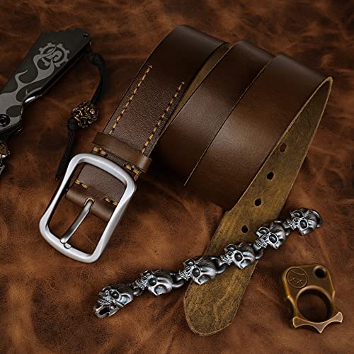 VIPERADE VD1 Men’s Genuine Full Grain Leather Belt Single Prong Belt for Jeans Pants Casual Pants Suit Pants Golf Shorts4